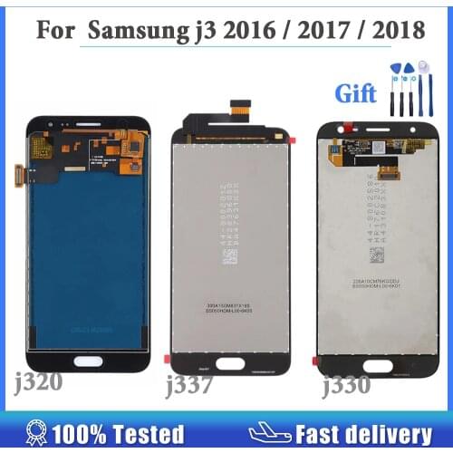 Adjustable LCD J320 J330 J337 2017 2016 2018 For Samsung Galaxy J3 2016 2017 2018 Display Touch Screen Repair Digitizer Assembly