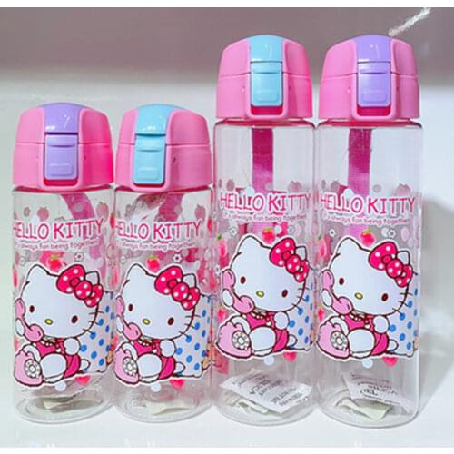 Sanrio Hello Kitty New Summer Water Cup Cartoon New Kettle Water Cup Creative Carry Student Water Bottle