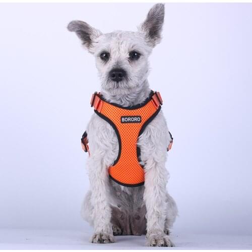No Pull Mesh Dog Harness Breathable Puppy Vest Reflective Harnesses For Small Medium Dogs Adjustable Pet Training Product