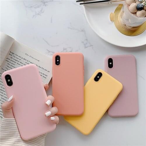 Candy Color Soft Case Cover for Samsung Galaxy A50 A70 A10 A20 A30 A40 A60 A70 A80 Note 8 9 10 10+ S8 S9 S10 Plus 5G Coque Funda