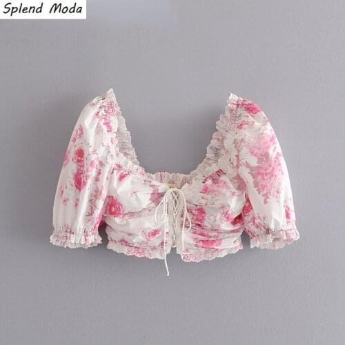 Блузки с цветами Splend Moda China At AliExpress