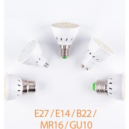 LED light bulb E27 E14 GU10 MR16 48/60/80/126/200 SMD AC85-265V AC220V Indoor lighting Bedroom light bulb Home decoration