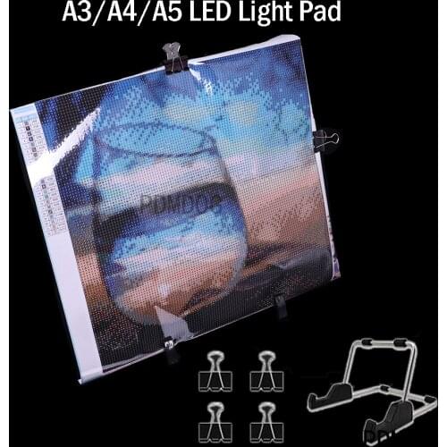 LED Diamond Painting Light Pad Lightpad Board Diamond Painting Accessories Tool Kits A3 A4 A5 Drawing Graphic Tablet Box