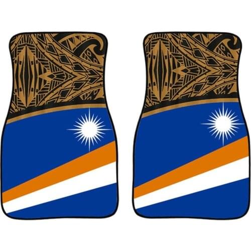 Advanced Car Foot Mats Car Rugs Cushion Marshall Island Universal Auto Front and Rear Carpet 4 Pcs Automobile Accessories