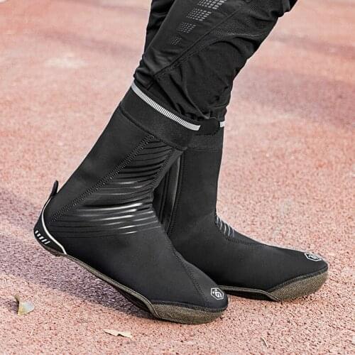 CoolChange Bicycle Shoe Covers Winter Warm Thermal Cycling Hot Shoe Cover Men And Women Rain Waterproof MTB Road Bike Boot Cover