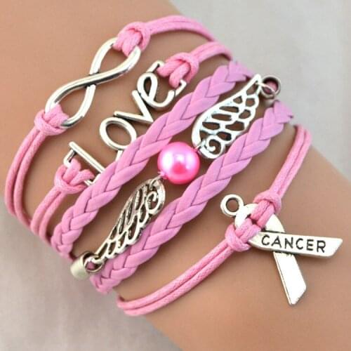 Jewelry Hot Sale Charm Fine Gift cancer Personalized Couples Lovers Bracelet Homme