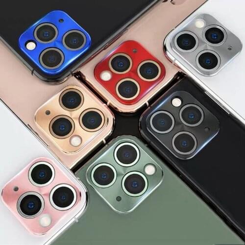 Back Camera Lens Case Cover For iphone 11 Pro Max Camera Protector Metal Rear Lens Ring For iphone 11 Camera Lens Case
