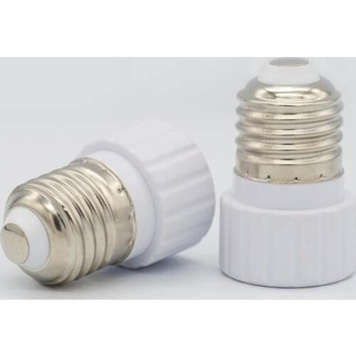 100Pcs E27 to GU10 Fireproof Material lamp Holder Converters Socket Adapter light Bulb Base Type
