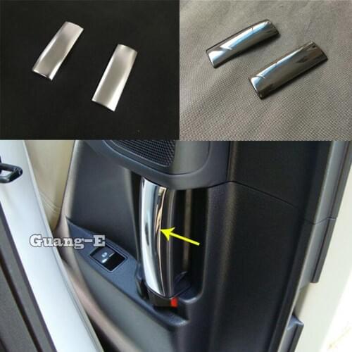 For Toyota Noah Voxy 80 Series 2014 2015 2016 2017 2018 Car Sticker Cover Trim Door Inner Built Handle Bowl Frame Lamp 2pcs