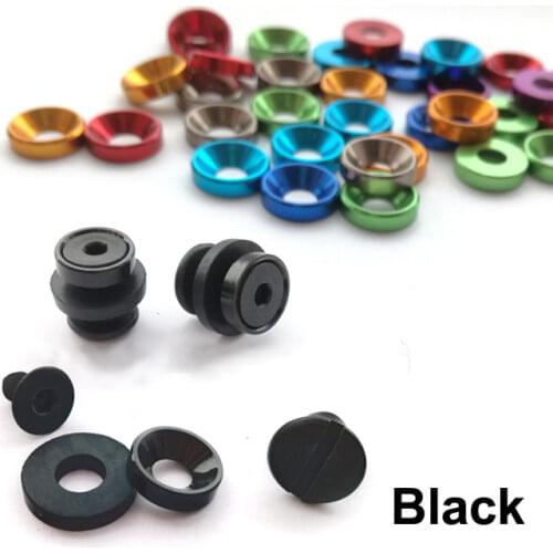 4pcs/lot 7.5mm black Color Kydex Holster SUS304 screw knife scabbard chicago screw for 5mm holeTek lok buckle tools DIY (EAM)