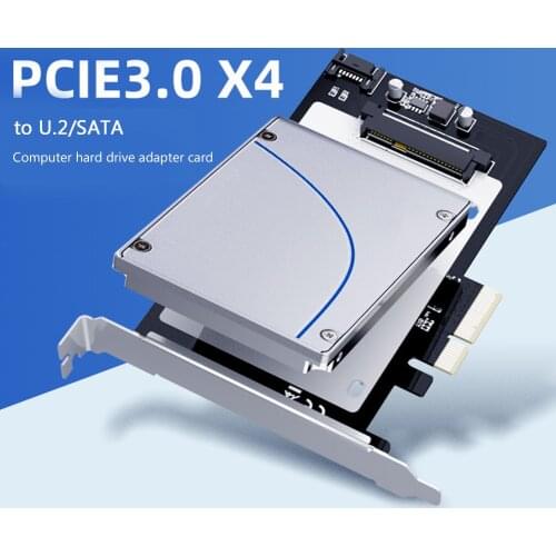For MAIWO KT048 PCI Express 3.0 X4 to U.2/SATA 2.5 inch SFF-8639 Hard Disk Adapter Card Desktop Computers Converter Accessories