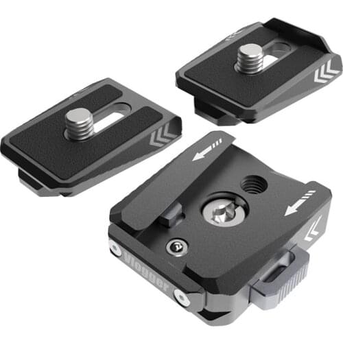 DSLR Camera Clamp Quick Mounting Kit Lock Adapter Arca Swiss Quick Release Plate Base for Monitor Cage Microphone Tripod Stand