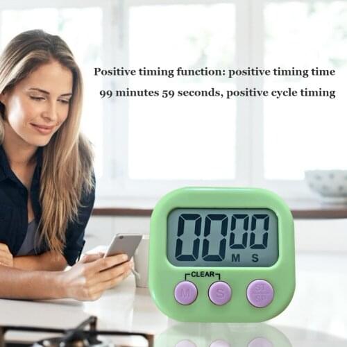 Magnetic LCD Electronic Screen Timer Cooking Digital Display Table Countdown Alarm Clock Stopwatch with Stand for Kitchen