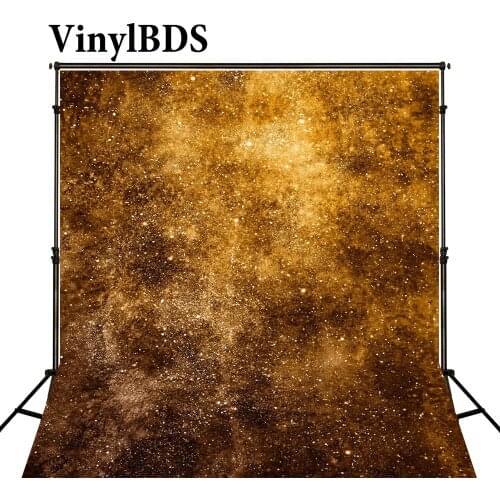 VinylBDS Gold Shining Dots Golden Silk Curtain Photography Background Photos Abstract Texture Newborn Photography Backdrop