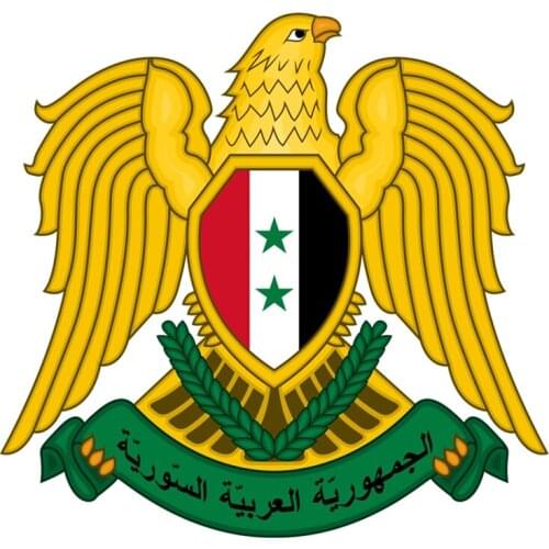 Coat of Arms of Syria National Emblem Car Sticker Funny Colorful Car Stickers Auto Automobile Decals Die Cutting Waterproof PVC