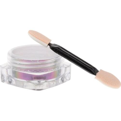 Chrome Mirror Effect Holographic Iridescent Nail Art Glitter Powder Pigment