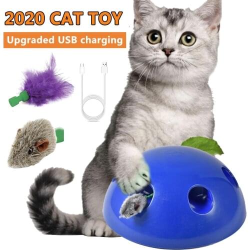 Cat Toy Pop Play Pet Toy Ball Upgraded USB Charging Cat Scratching Device Training Cat Toy Pop For Cat Sharpen Claw Pet Supplies