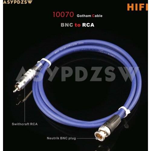 Gotham 10070 GAC-1 S/PDIF 75 ohm Digital audio/coaxial cable/silver-plated RCA plug clock cable