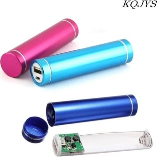 Metal Power Bank DIY Storage Case Box Free welding Suit 18650 Battery 5V 1A USB External Charger For Xiaomi Samsung Phone