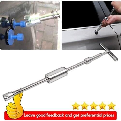 Car Paintless Dent Repair Puller Kit Adjustable T-Bar Tool for Car Auto Body Hail Damage Dent Removal