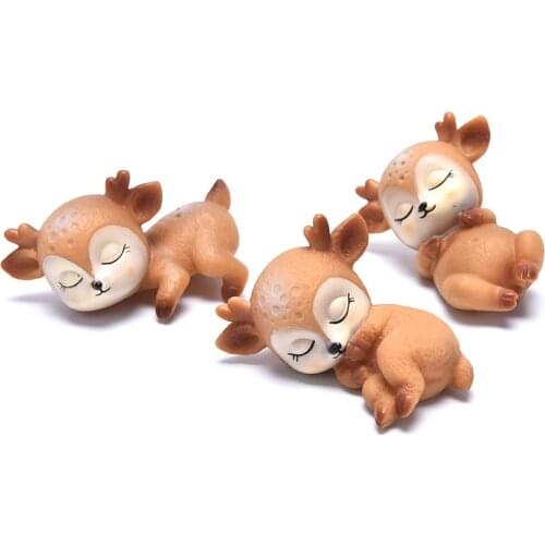 New 1 Pcs Cute Cartoon Sleeping Deer DIY Chocolate Fondant Cake Decoration Tool
