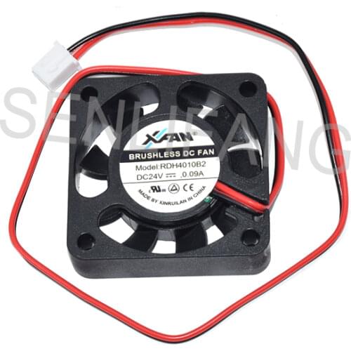 Brand New RDH4010B2 DC24V 0.09A Two Lines Square Cooling Fan 40x40x10mm