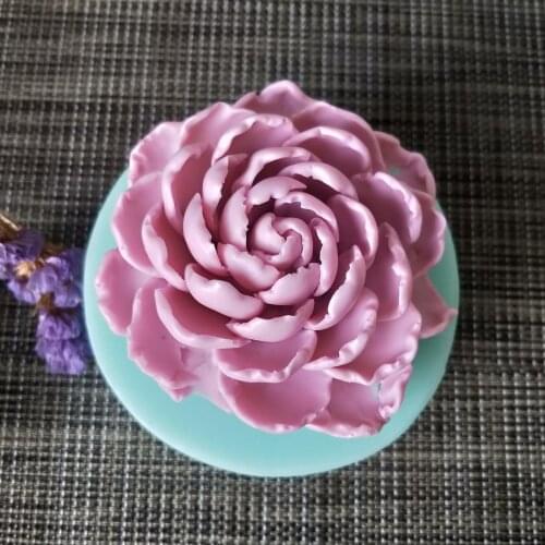 PRZY 3D silicone flower molds for soap making DIY fondant cake decoration moulds handmade silicone rose moulds