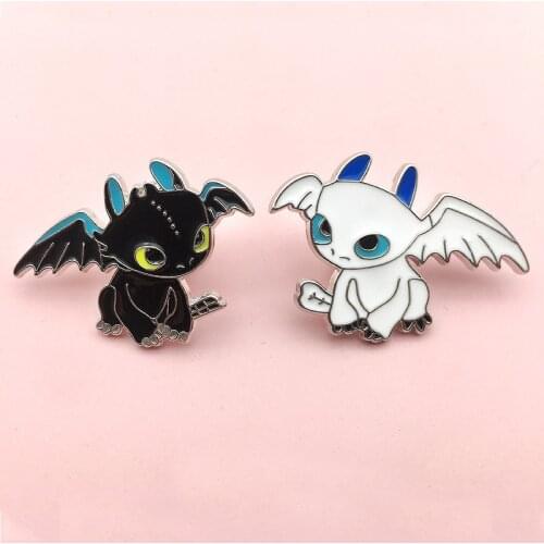 Cartoon Dragon Zinc Alloy Tie Pin Backpack Clothes Brooches for Men Women Hat Decoration Badges Medal