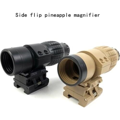Tactical Red Dot Sight Sight 3X Magnifier For FTS Flip For Side Mount 20mm Rail Hunting Optical Riflescope