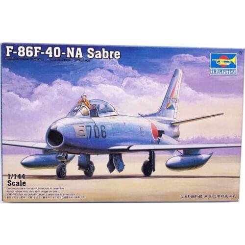 1:144 North American F-86 Saber F-40 Jet Fighter Aircraft Plastic Assembly Model
