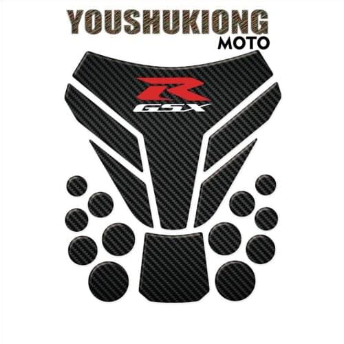 3D Motorcycle Carbon Look Gas Oil Fuel Tank Pad Protector Sticker Decal For GSX-R GSXR 750 600 1000 Hayabusa GSXR1300