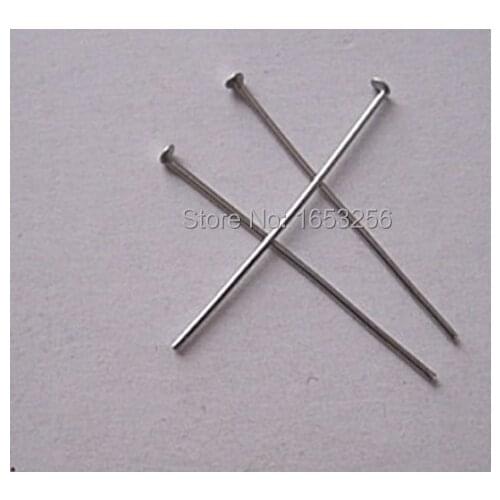 35mm lenght in bulk Lot of 500pcs Stainless steel flat Head Pin Earring Craft Jewelry Making Pendants Pins & Needles