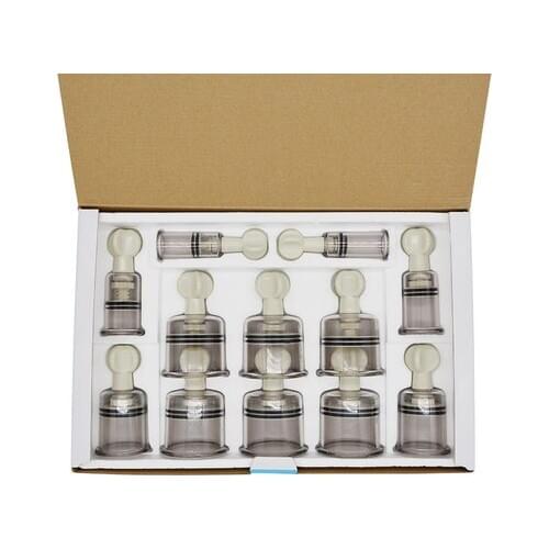 8/12 pcs acupuncture massage hand twist suction cup gas tank vacuum hand-cranked suction cupping