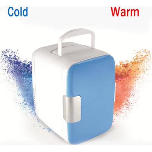 12V 220V Mini Car Fridge Portable household Refrigerator Travel Auto Cooler Freezer Warmer cooling Box Dual Use Office 4L