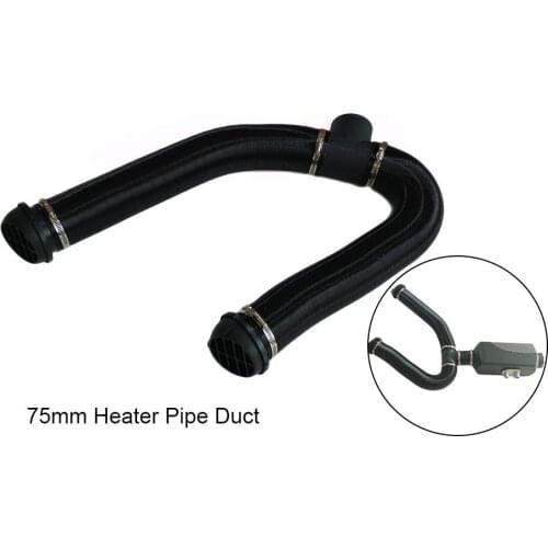 Car Parking Air Heater Heating Pipe Catheter Parking Diesel Heater Replacement Hose Clamp Fitting Heater Pipe Duct 75MM