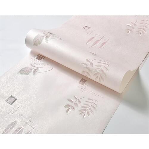 Beibehang Fresh flower embossed branches and leaves non-woven wallpaper Living room bedroom TV background walls 3d wallpaper