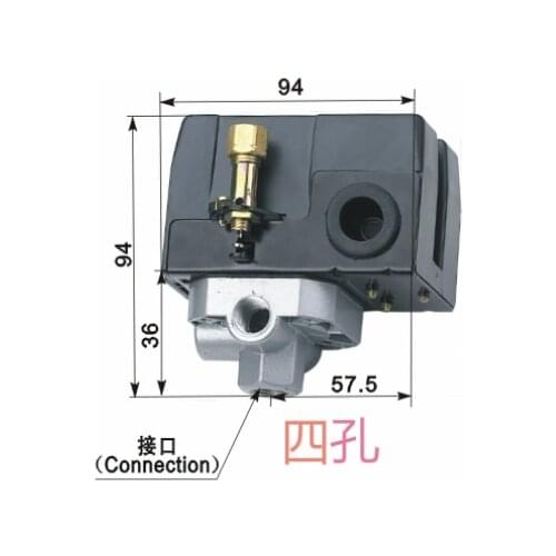 Free Shipping LF10-4H 4 hole 6~8KG Air Compressor pressure control switch Air Compressor switch Automatic control