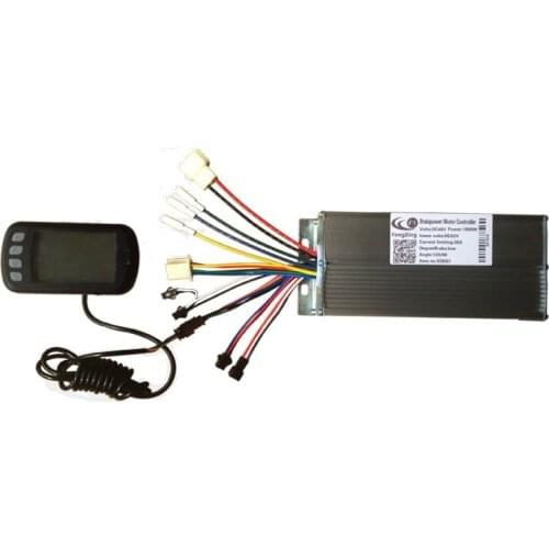 Free Shipping 1000W 48V DC brushless motor control panel Liquid crystal display LCD controller E-bike electric bicycle speed