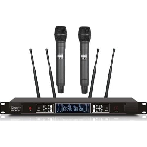 Bolymic uhf Microphone Wireless karaoke System True diversity Dual Wireless Microphone professional For party school church