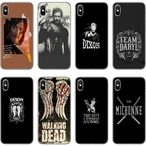 Daryl dixon Walking Dead Accessories phone Case For Huawei P30 P20 Pro P10 P9 P8 Lite Y5 Y6 Y7 Y9 P Smart Plus 2018 2019