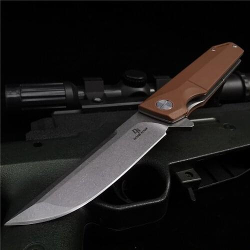 D2 Folding Knife, High-quality Hunting Knife, Stainless Steel Pocket Knife, Ball Bearing, Easy To Open and Close with One Hand