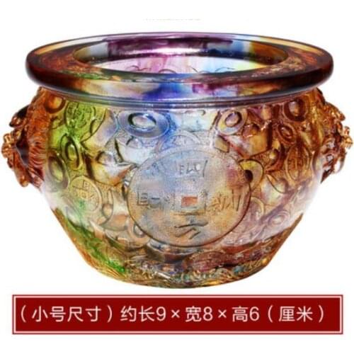 Glass cornucopia Feng Shui crafts ornaments