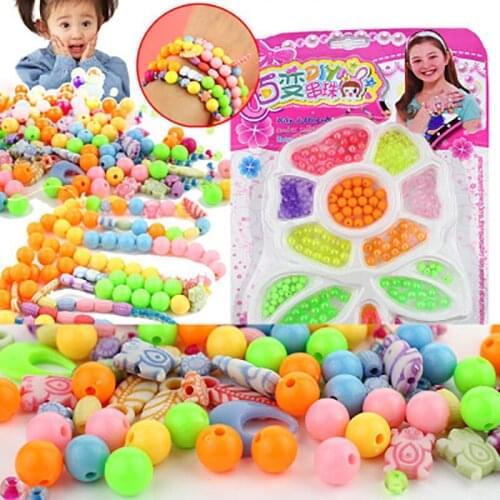 Childrens DIY Variety beaded toys Early childhood education Colorful jewelry beads Free match accessories Hand eye development