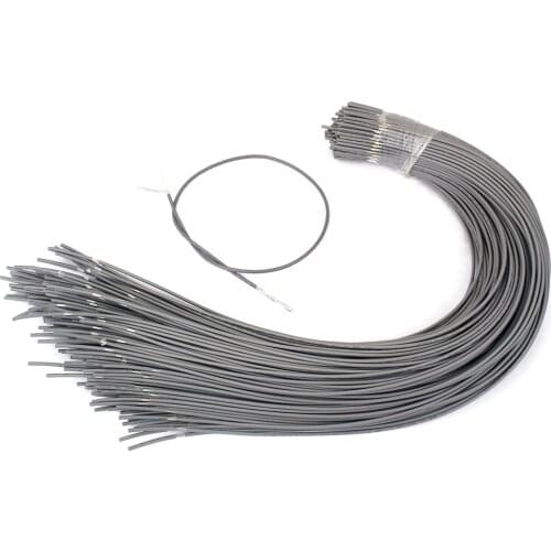 20Pcs Shielded Guitar Circuit Wire Single Conductor Grey Instrument Accessories