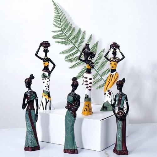 Creative classical exotic resin figure figurines living room porch TV cabinet desktop crafts home decoration accessories