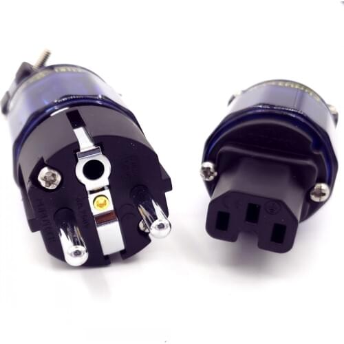 FURUTECH FI-E11-N1(R) / FI-11-N1 (R) Power plug Rhodium end Schuko IEC 15A/125V 16A/ 250V MATIHUR