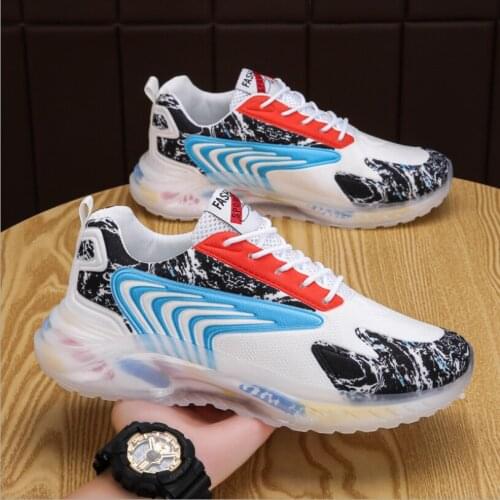 Sports shoes men original thick sole luxury fashion trend mens shoes mesh breathable white basketball shoes free shipping