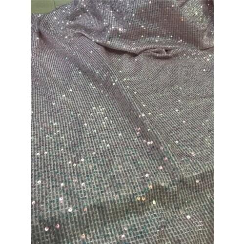 Lace Fabirc 5 yards Newest Design J-428886 African Lace Fabric Sequins Embroidered Nigerian Lace Tulle Lace Wedding