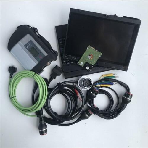 Newest version V2020.12 software HDD in used Laptop X200T with MB Star C4 Diagnosis SD C4 with Wifi Diagnostic tool (12V/24V)