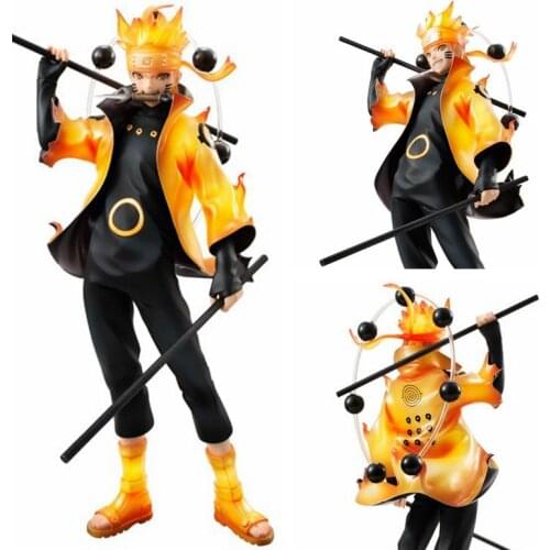 New Japan Anime Action Figure Shippuden Uzumaki Six Paths Sage Ver Model PVC Collectible Toys G.E.M. Statue Doll
